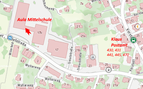 Lageplan Mittelschule
